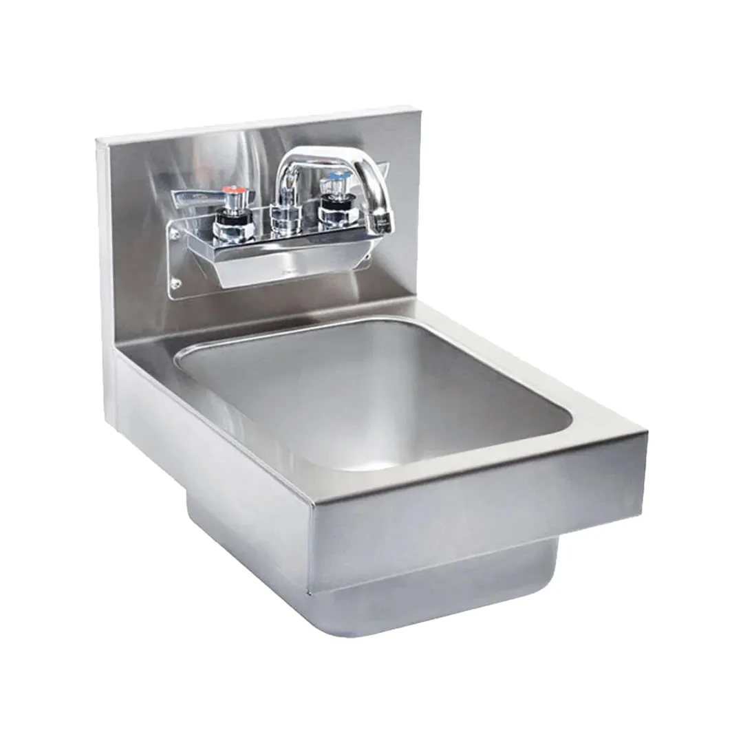 Glastender WH-12-LF 12" Wall Mounted Hand Sink without Faucet - 20 gauge