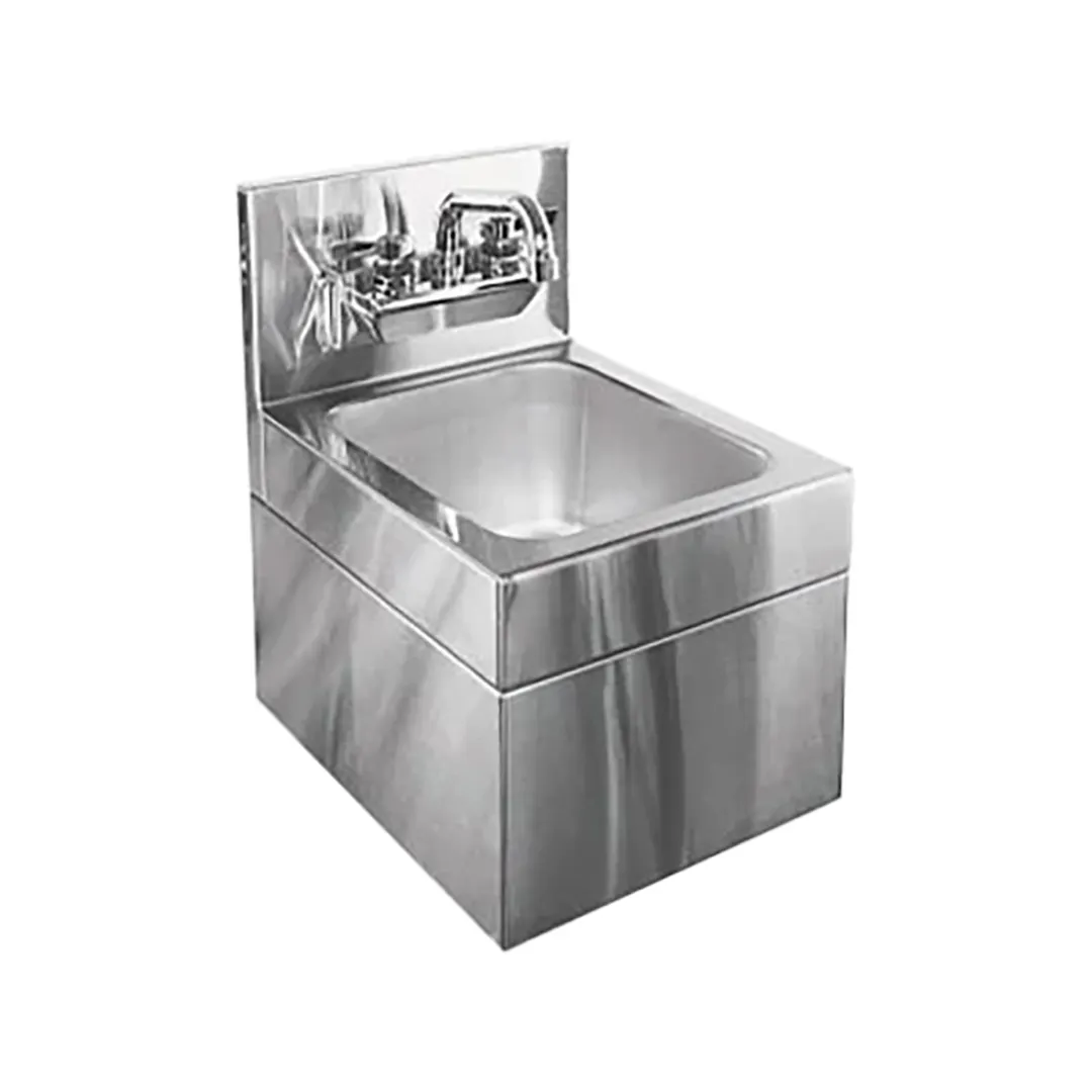 Glastender WHS-12 12" Wall Mounted Hand Sink with Faucet - 20 gauge