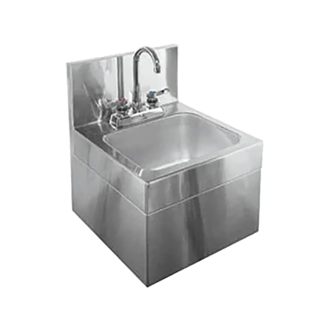 Glastender WHS-14 14" Wall Mounted Hand Sink with Faucet - 20 gauge