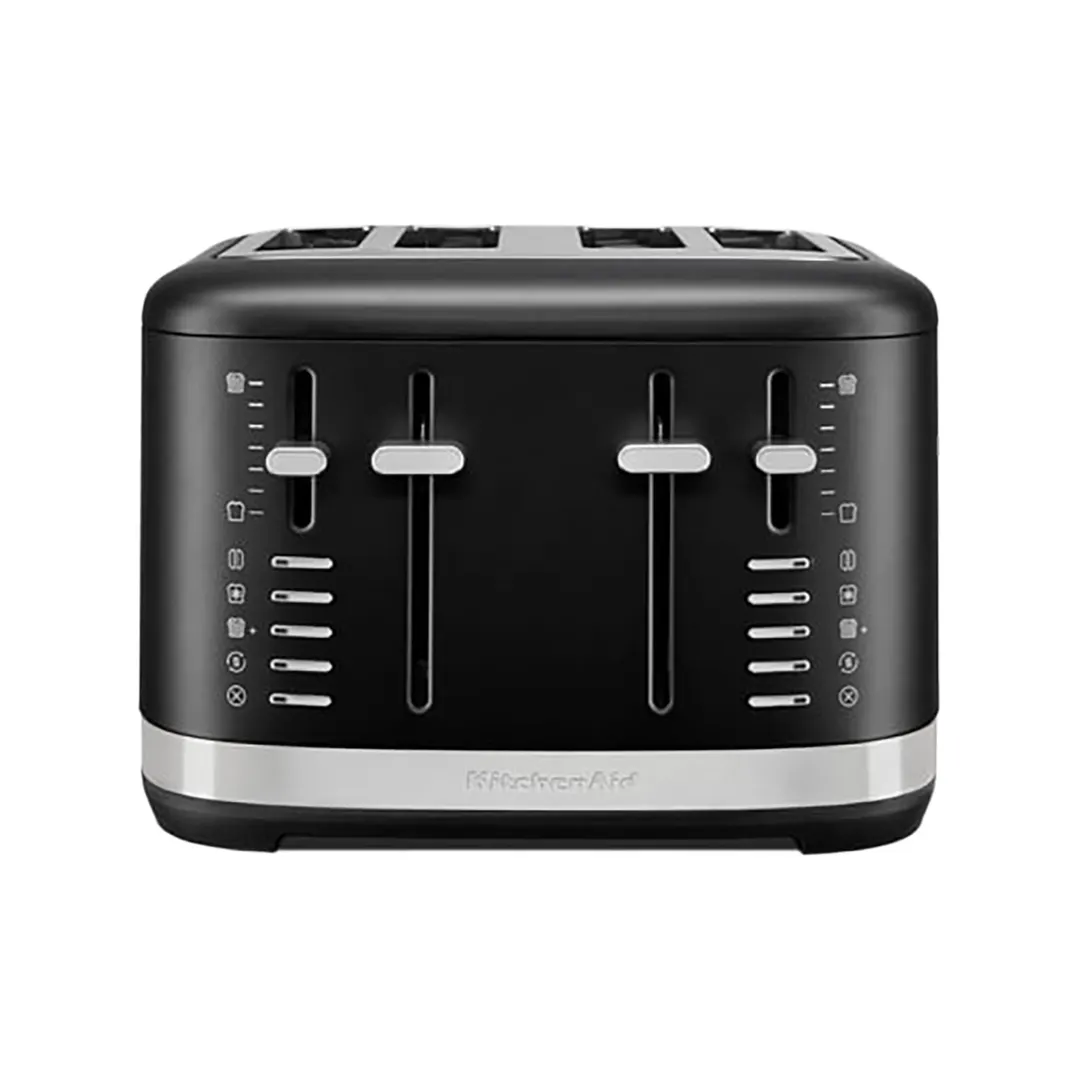KitchenAid KMT4109BM 4 Slice Automatic Toaster w/ Extra Wide Slots, Black Matte Color