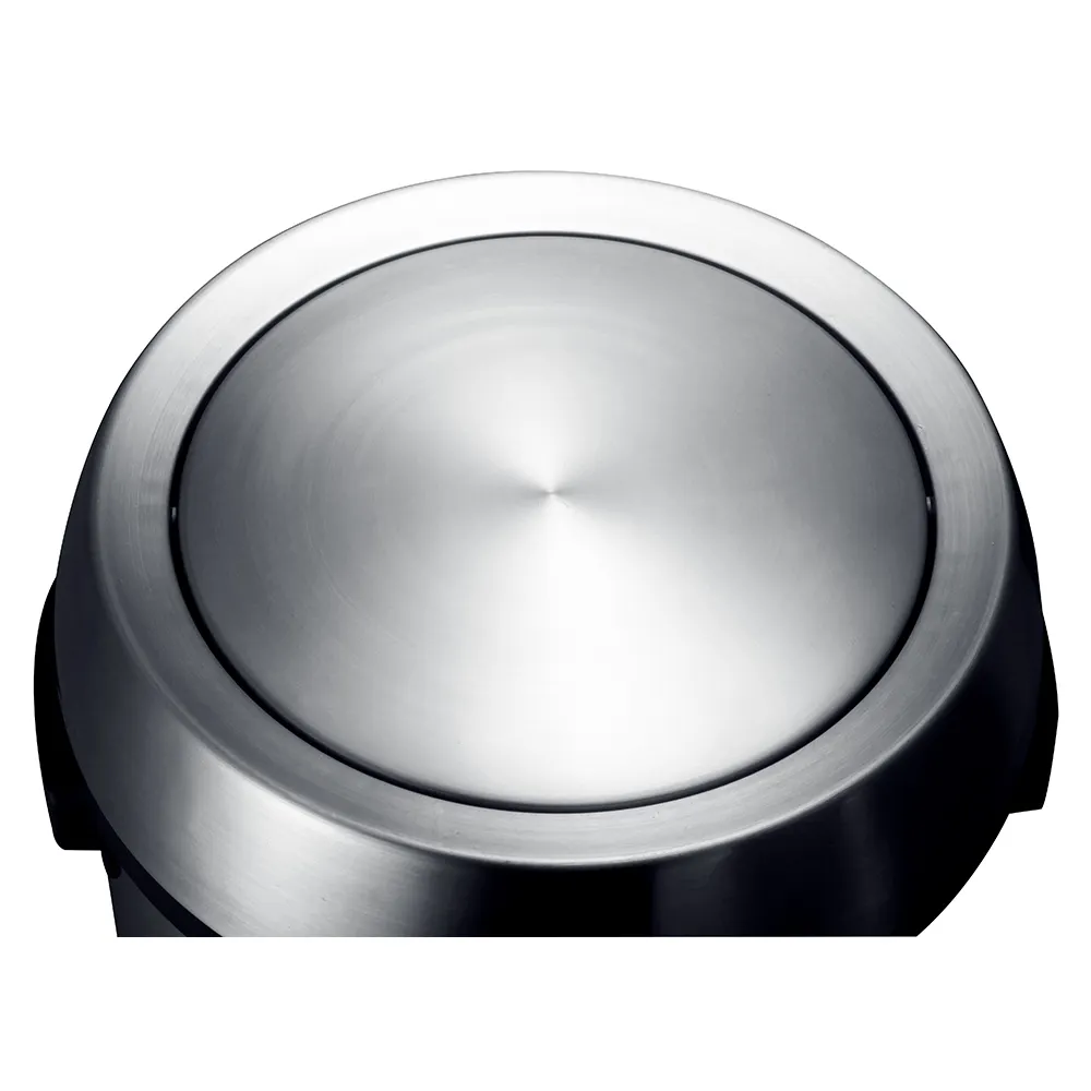 Alpine Industries ALP470-65L-C Trash Can Cover, For 470-65L, Swivel Hinge, Silver, Metal