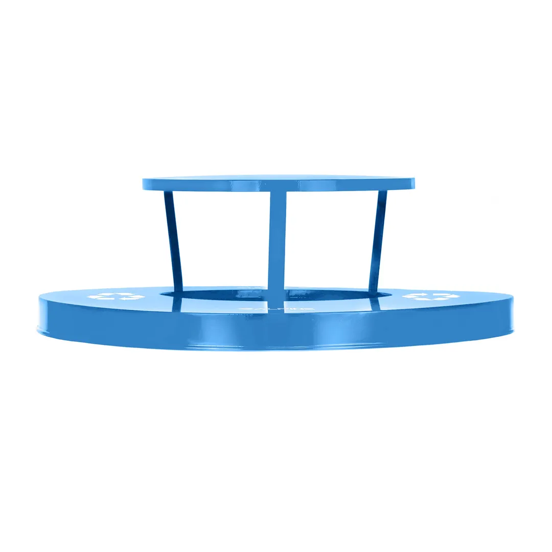 Alpine Industries ALP479-38-A-BLU Rain Bonnet Lid For Outdoor 38 Gallon Waste Receptacle, Blue