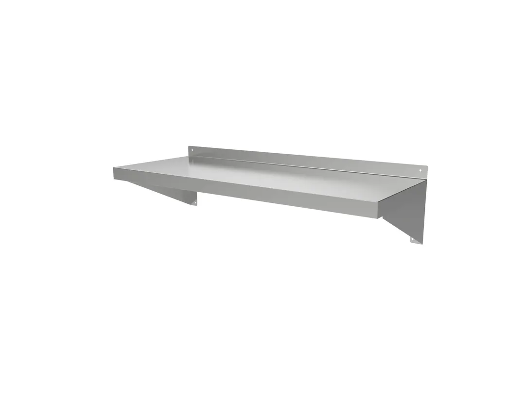 ATS MET-WS-1436 Stainless Steel Wall Shelf w/ 250 lb. Capacity - 36"W x 14"D x 9"H