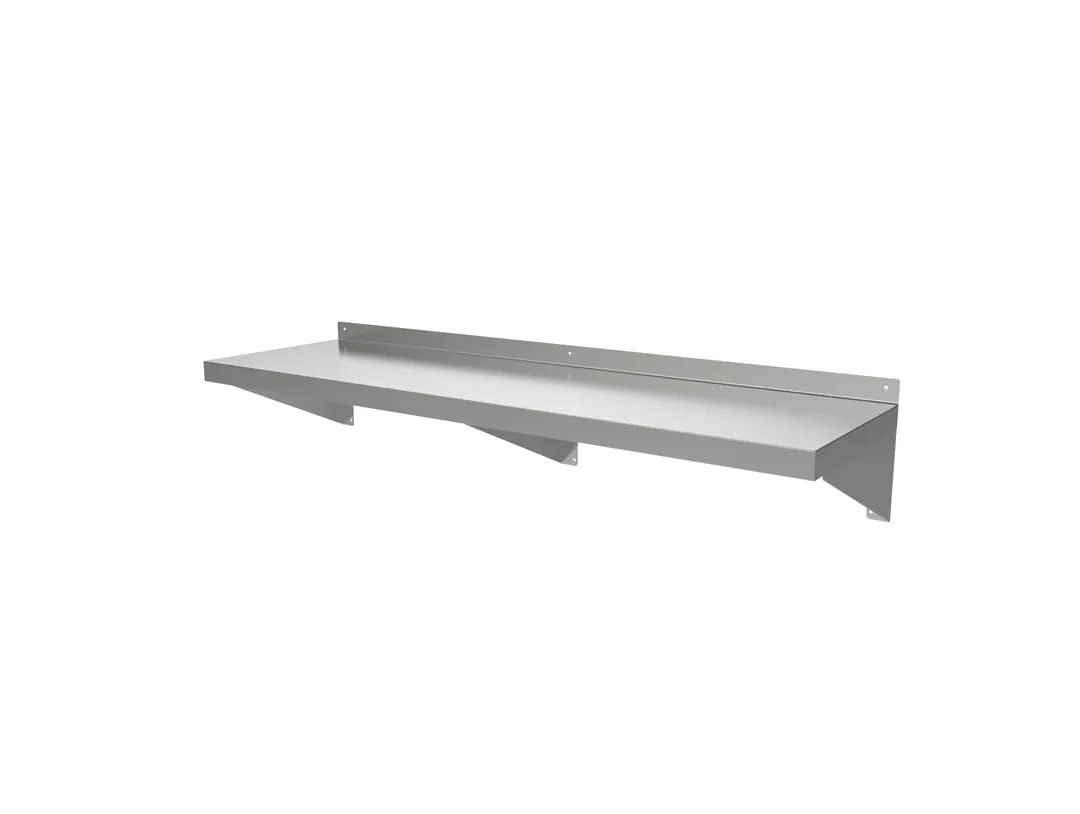 ATS MET-WS-1448 Stainless Steel Wall Shelf w/ 250 lb. Capacity - 48"W x 14"D x 9"H