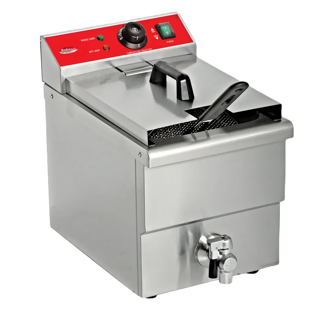BakeMax BMFE010 12.2" Countertop Electric Deep Fryer, Full Pot, 12 Ibs, 208v/60/1-ph