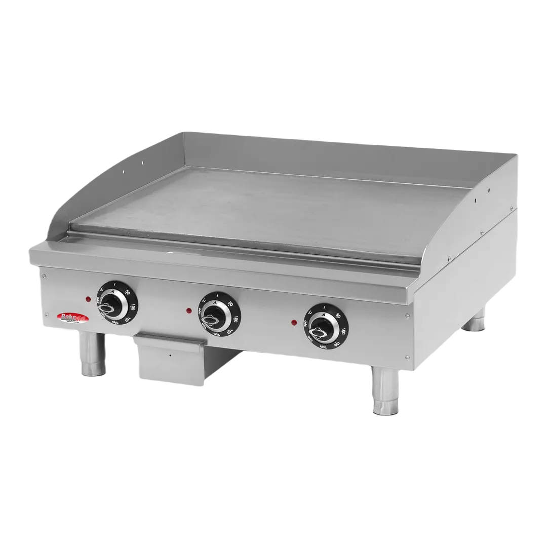 BakeMax BMPLS7IE020 24" Countertop Electric Griddle with Thermostatic Controls