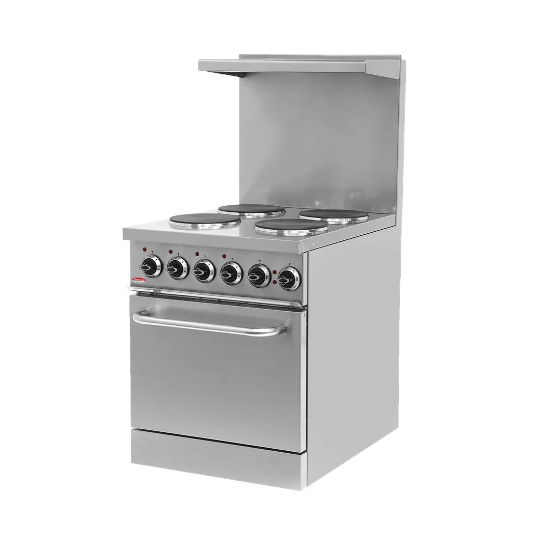BakeMax BMPLS7KE021 Range, Electric, 24"W X 37.6"D X 56"H, (4) Burners