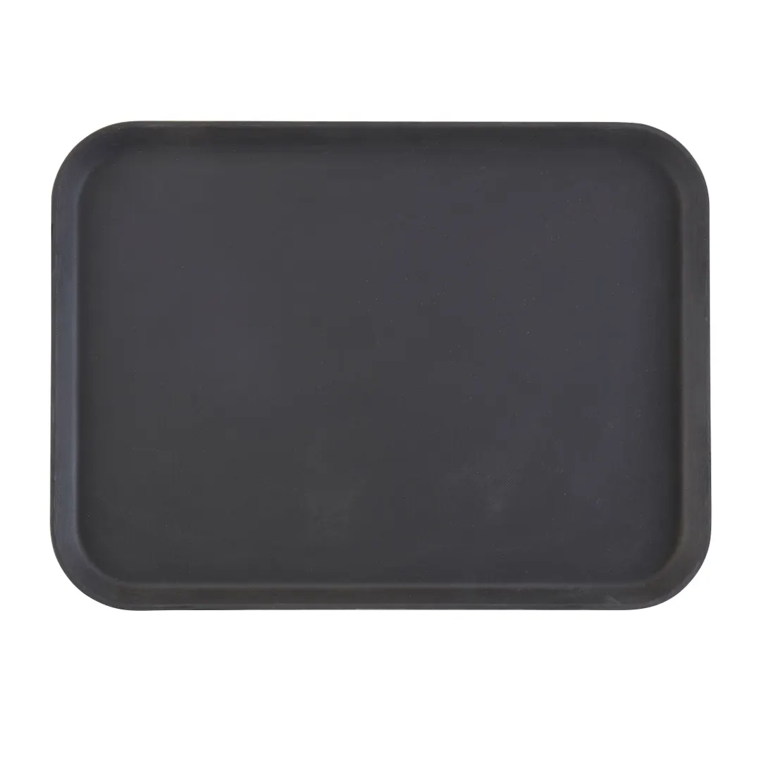 Cambro 1622CT110 Rectangular Tray, 16" x 22", Black Fiberglass, Non‑Skid Surface, NSF Certified, Dishwasher Safe