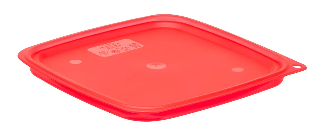 Cambro SFC6FPPP266 Square Polyethylene Cover for 6‑qt & 8‑qt FreshPro Containers, Red, NSF‑Approved