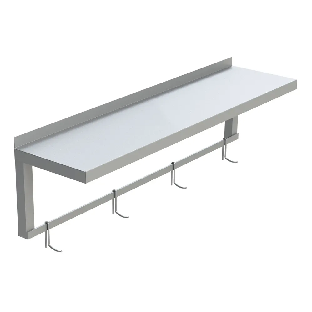 Choice Equipment SU90-5418-S Aluminum Solid Wall Mounted Shelf - 54"W X 18"D