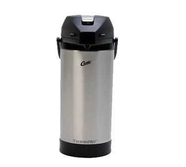 Curtis TLXA0101S000 Airpot Dispenser, 3.79 L (128 oz) Stainless Steel, Lever-Action, Lockable Lid