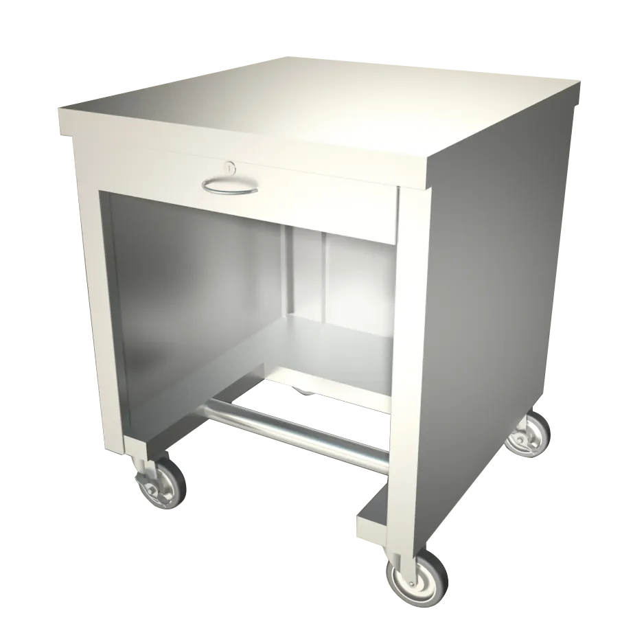 Duke TCS-30PG-VALUE Thurmaduke Cashier Stand, 30W, 32D, 36H, Stainless Steel Top, 20ga Paint Grip Steel