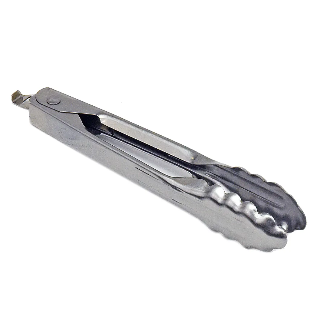 Edlund 4407HDL/72 Utility Tongs, 7" Heavy‑Duty Stainless Steel, Silver, Locking Handle, - 1/Case