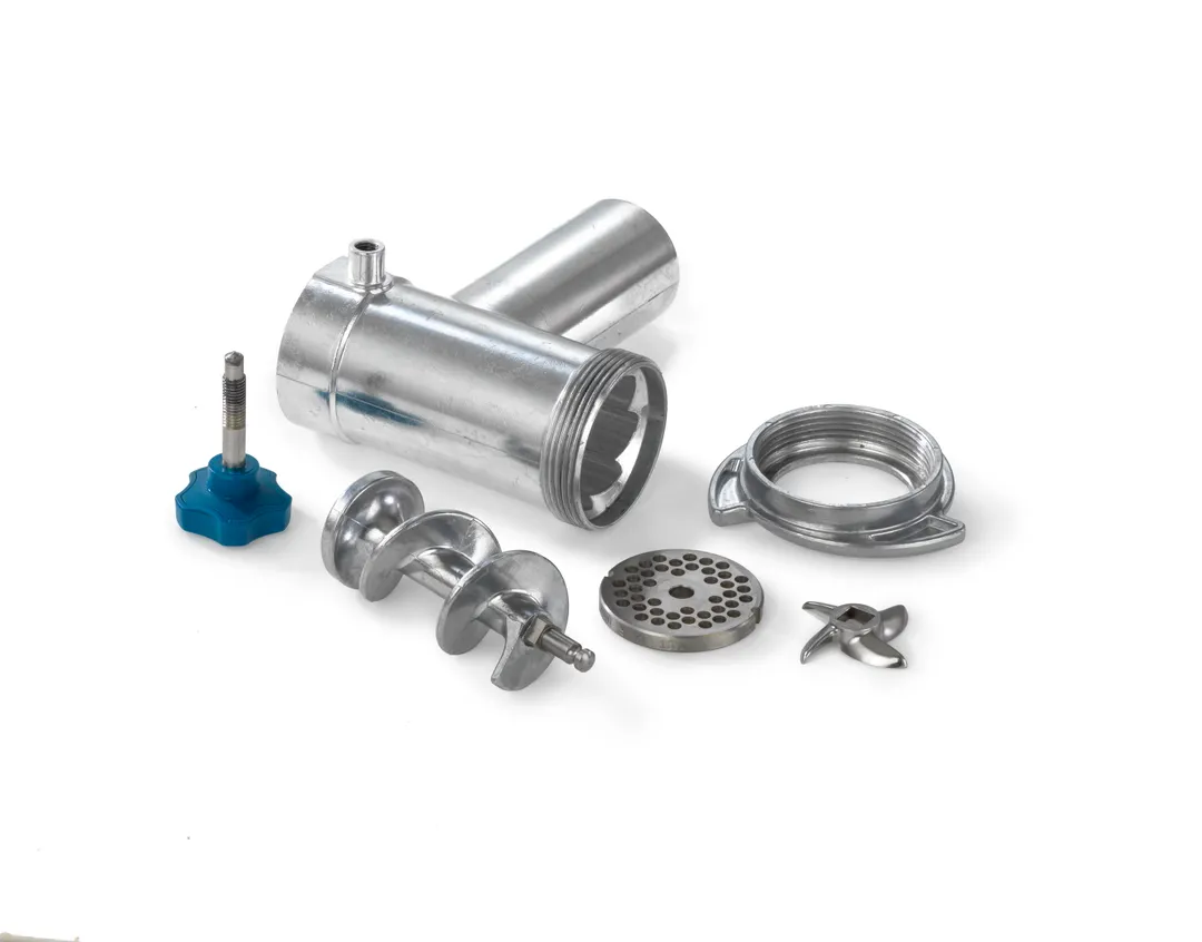 Edlund EDVG-12A Bench Meat Grinder, 115V 60Hz, Forward/Reverse Switch, Stainless Steel Feed Pan,Anodized Aluminum Housing