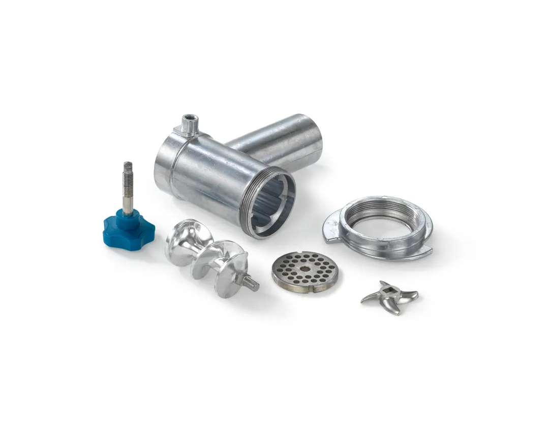 Edlund EDVG-8 Bench Meat Grinder, 115V 60Hz, Forward/Reverse Switch, Stainless Steel Feed Pan, Storage