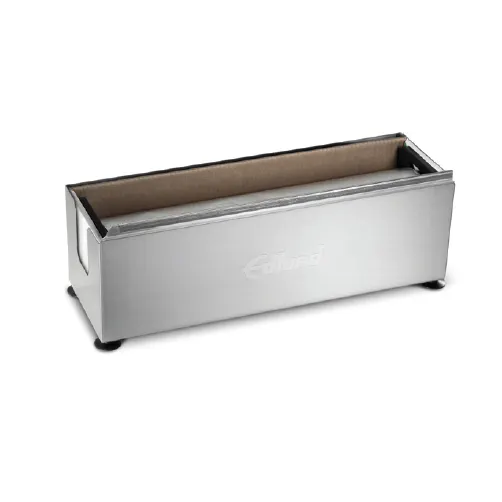Edlund OFLD-18 Foil Dispenser, 18" Wide, Holds 1000 Ft Roll, No Lid, Stainless Steel, Cutter, Suction Feet