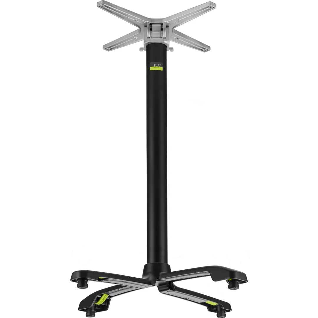 FLAT Tech CT4334 Bar Height SX26 Table Base, 26x26 Base, Aluminum, Black Powder Coat Finish