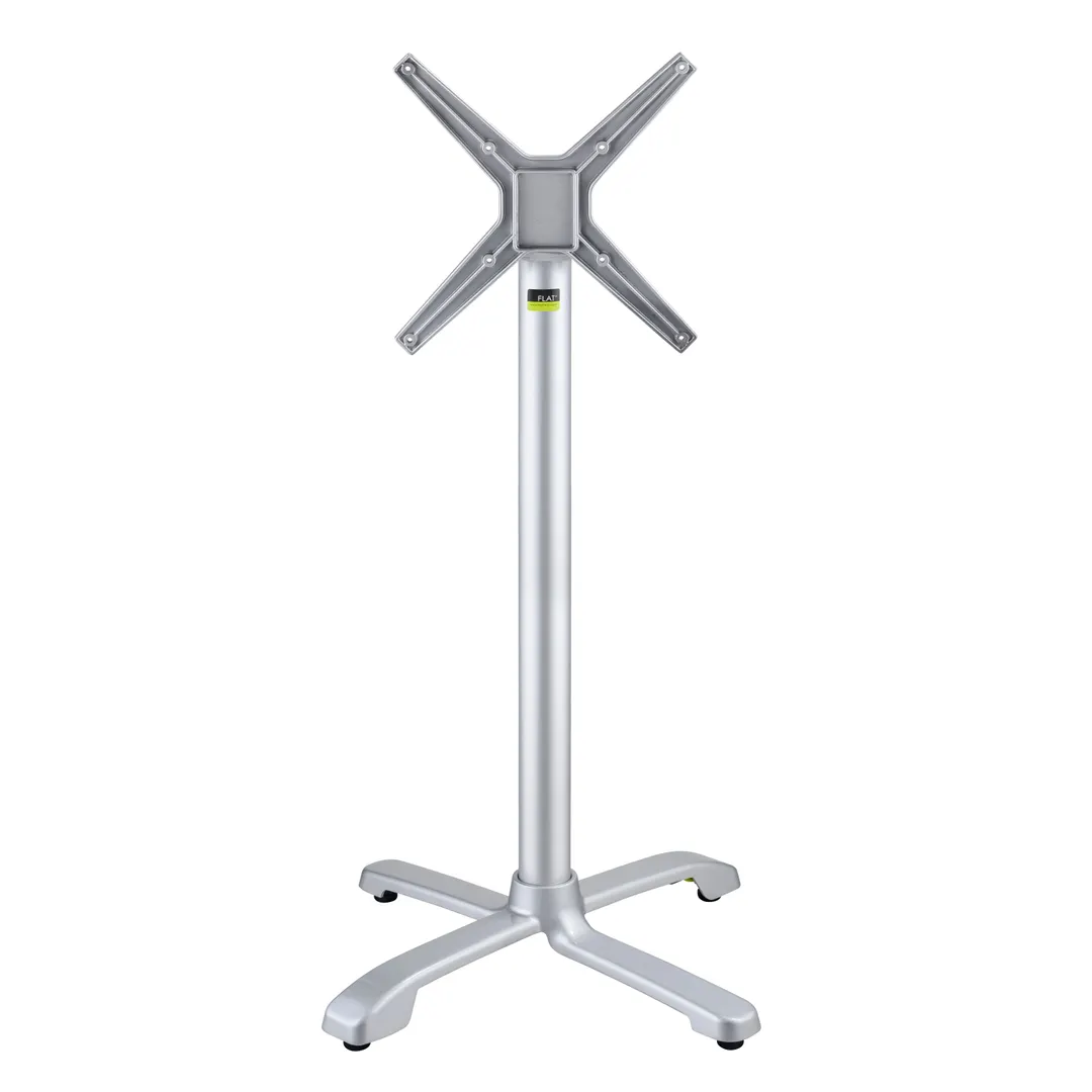 FLAT Tech CT4335 Bar Height SX26 Table Base, 26x26 Aluminum, Powder Coat Finish