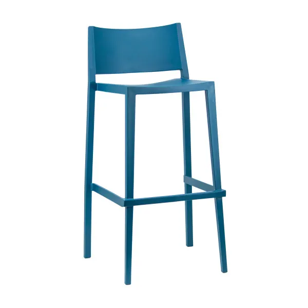 G & A 947 Sintra Outdoor Barstool, Resin Back and Seat, Armless Plain Back