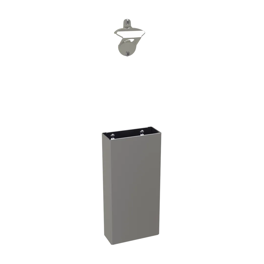 Glastender BO/CC Bottle Opener & Cap Catcher – Compact Stainless Steel Tool, Fits 750ml Bottles