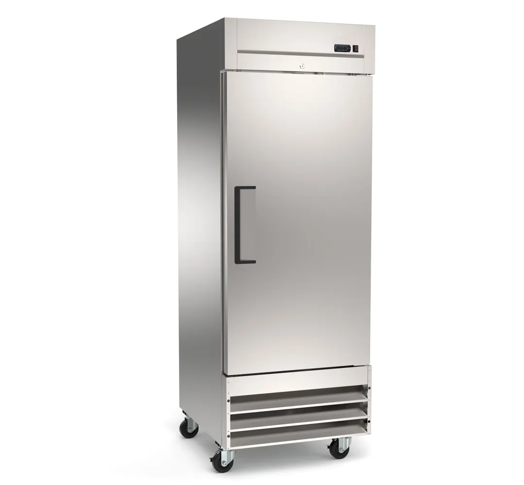 Hubert 31803 29" 1-Solid Door Reach-In Freezer, Bottom Mount, 23 cu. ft., Stainless Steel