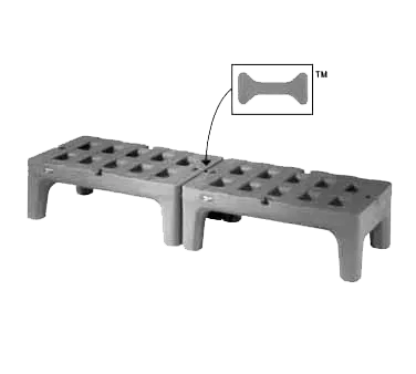 Metro HP2248PD Metro Bow Tie Slotted Polymer Dunnage Rack - 22" x 48" x 12"H