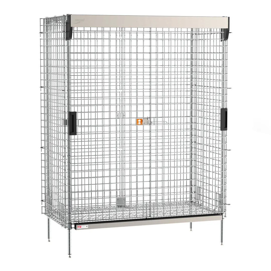 Metro SEC55C-SL Super Erecta Security Unit, Stationary, 50-1/2 W x 28-1/2 D x 66-13/16 H, Wire, Chrome Finish