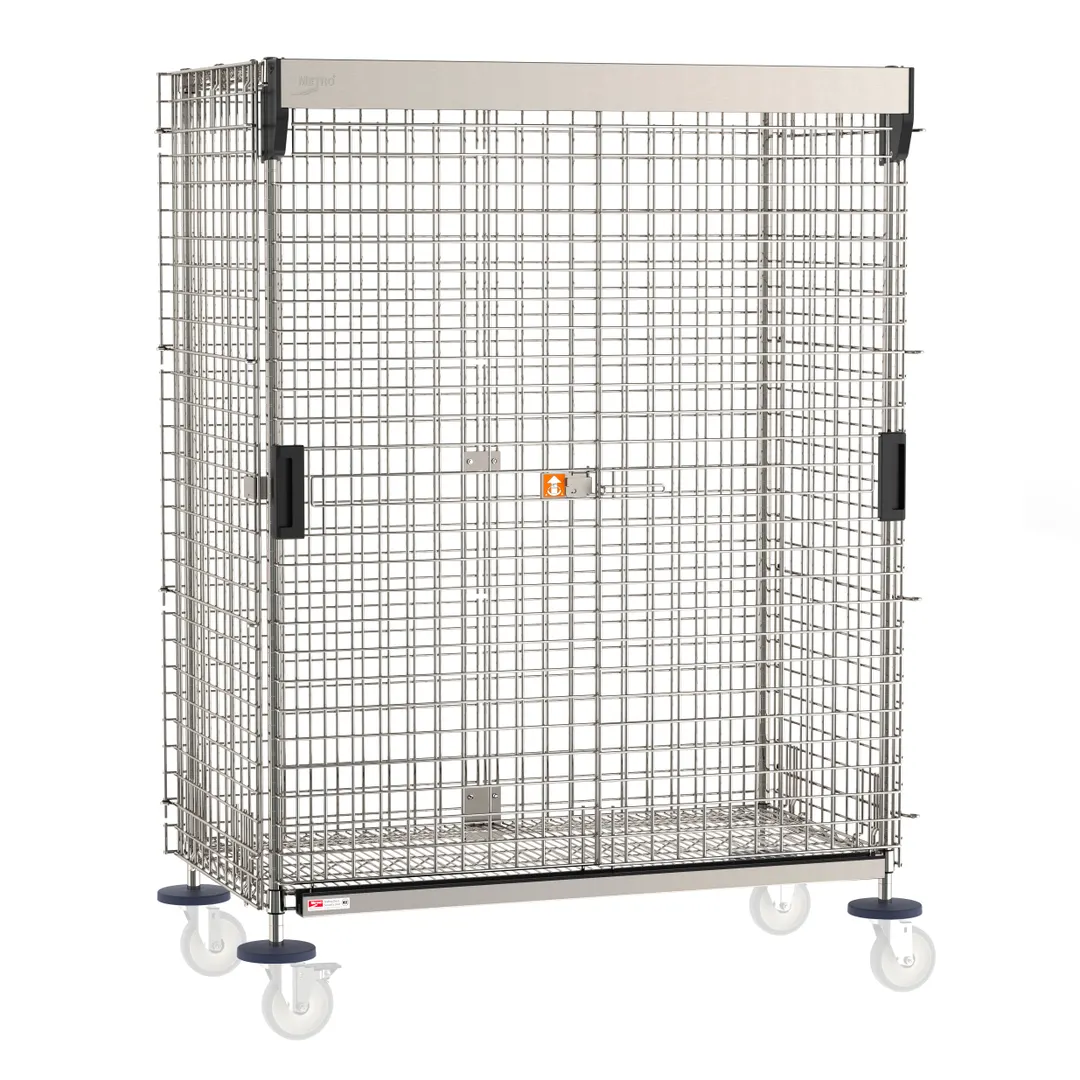 Metro SEC55S-SD-SL Super Erecta® Mobile Stainless Steel Security Unit