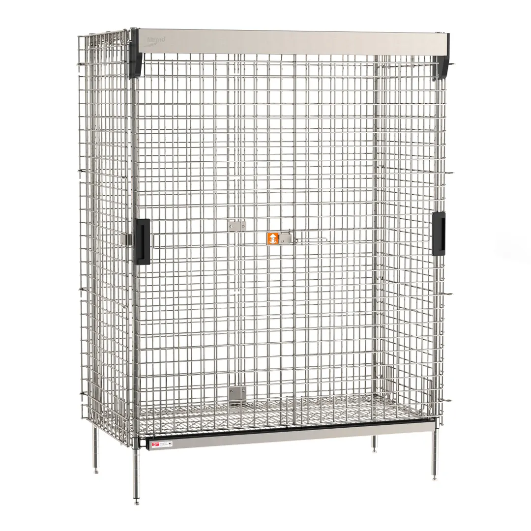Metro SEC55S-SL Super Erecta® Stationary Stainless Steel Security Unit