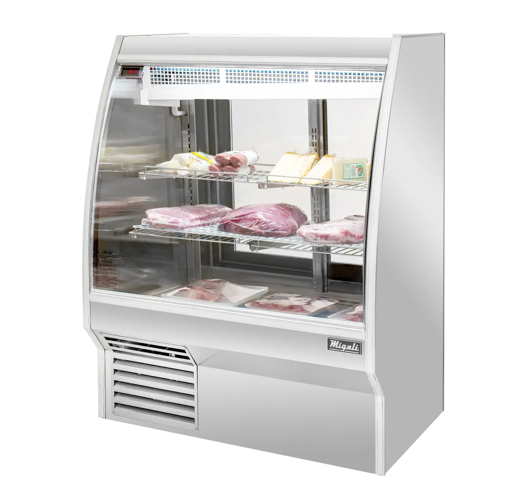 Migali C-DC-3 – 36.3"W x 55.4"H Deli Case, 16.5 cu ft, Glass, Sliding Doors, LED, R290, 1/2 HP