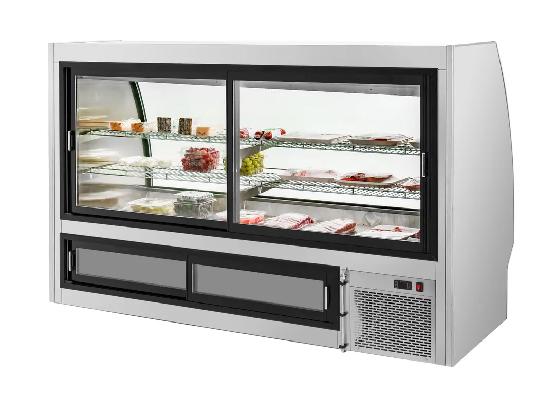 Migali C-DC-7 Deli Display Case, 83.6" W x 55.4" H, 40.5 cu ft, Double-Pane Glass, Auto-Defrost R290