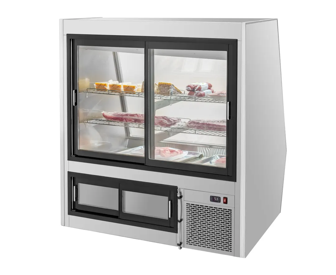 Migali C-DS-4 Deli Display Case 48.1"W x 55.4"H 22.5 cu ft Stainless, 2 Shelves, LED & Temp Control