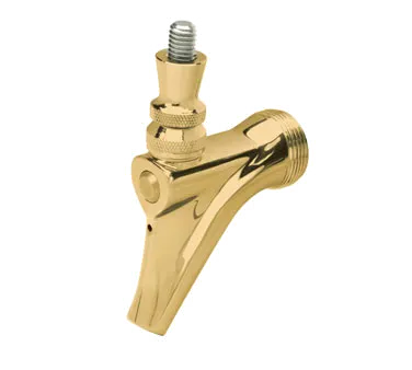Micro Matic 304G Faucet – PVD Brass Finish, 304‑Grade Steel Body, NSF Keg Cooler Part, 4" Spout