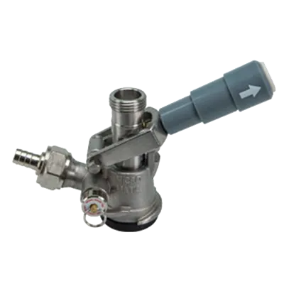 Micro Matic 7485SS Keg Coupler – Grey Lever Handle, 304 SS Probe, Body/Fork – Cooler Part