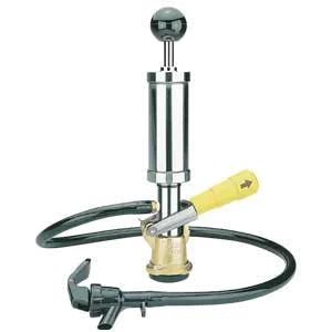 Micro Matic 7509E-G Party Pump with 4" Gold Lever Handle, Aluminum Housing, Bar Tap Tower Part