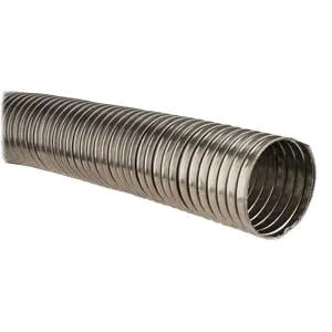 Micro Matic BE-1630-2.5 Flexible Duct Tubing – 25 Ft, 2-1/2" O.D. Aluminum Coils, Bar Refrigeration