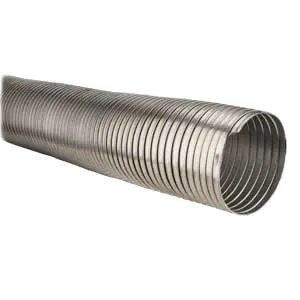 Micro Matic BE-1630-4 Flexible Duct Tubing, 25 Ft x 4" O.D. Coils, Aluminum, Trunk Line Parts