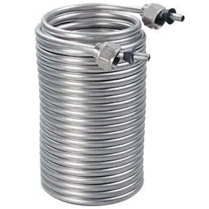 Micro Matic C050X Cooling Coil 50 Ft 5/16" OD Stainless Steel Includes Connectors Tightly Wrapped