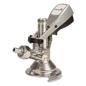 Micro Matic DH1501 Keg Coupler – System Tap with Lever Handle, 2" Steel Coupler for Refrigeration
