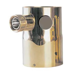 Micro Matic DT-2HLKB Tower Adapter 3" Column Brass Finish Two Holes One Shank Keg Cooler Part