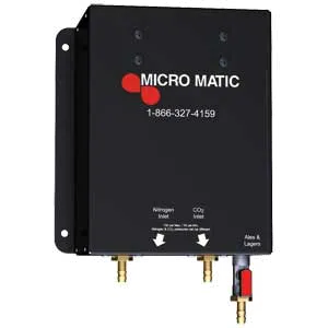 Micro Matic MM100 Pro-Line Gas Blender, Single Panel Wall-Mount, 70% CO₂/30% N₂ Gas Distributor Part