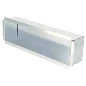 Micro Matic SB491S Shadow Box Short Sleeve, 20" W X 5" H, 4" Galvanized Sleeve, Keg Cooler Part