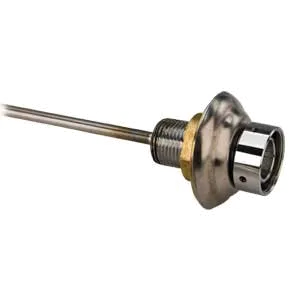 Micro Matic SH599F Wall Shank Assembly – 24" Stainless Steel Flange, Keg Cooler Part, Shank Type