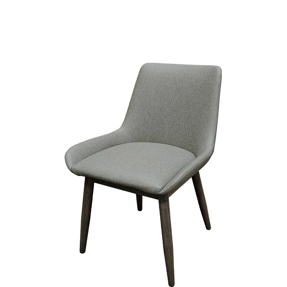 Oak Street CM-10501 Upholstered Amata Side Chair, Solid Back, Metal Frame, Indoor Use