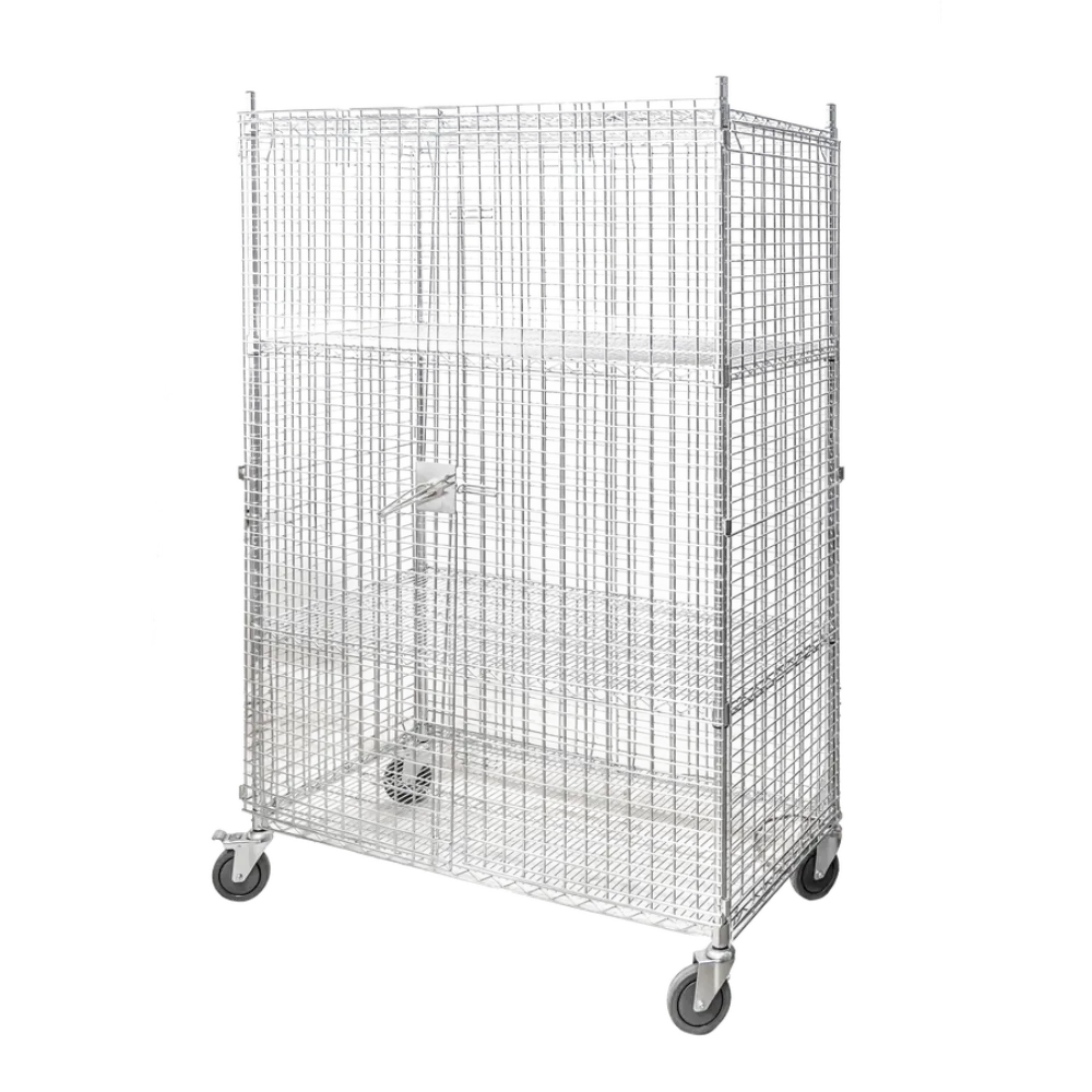 Omcan USA 44540 Mobile Security Cage Panels Only- 48"W X 24"D X 61"H