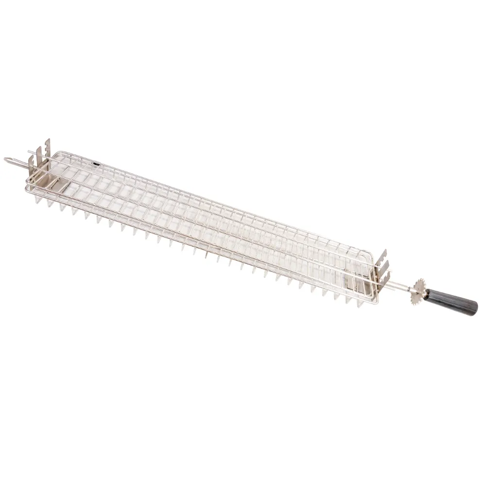 Omcan USA 48192 (48192) Flat Spit Rotisserie Grill & Spatchcock Basket