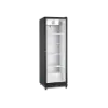 Omcan USA 48382 - 26" One-Section Glass Door Merchandiser, 16 cu ft, Black Steel, Auto Defrost, 115V