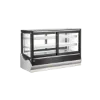 Omcan USA 48566 Countertop Refrigerated Case 60" Wide, 11.4 cu.ft, Black, Stainless, 32‑53.6°F