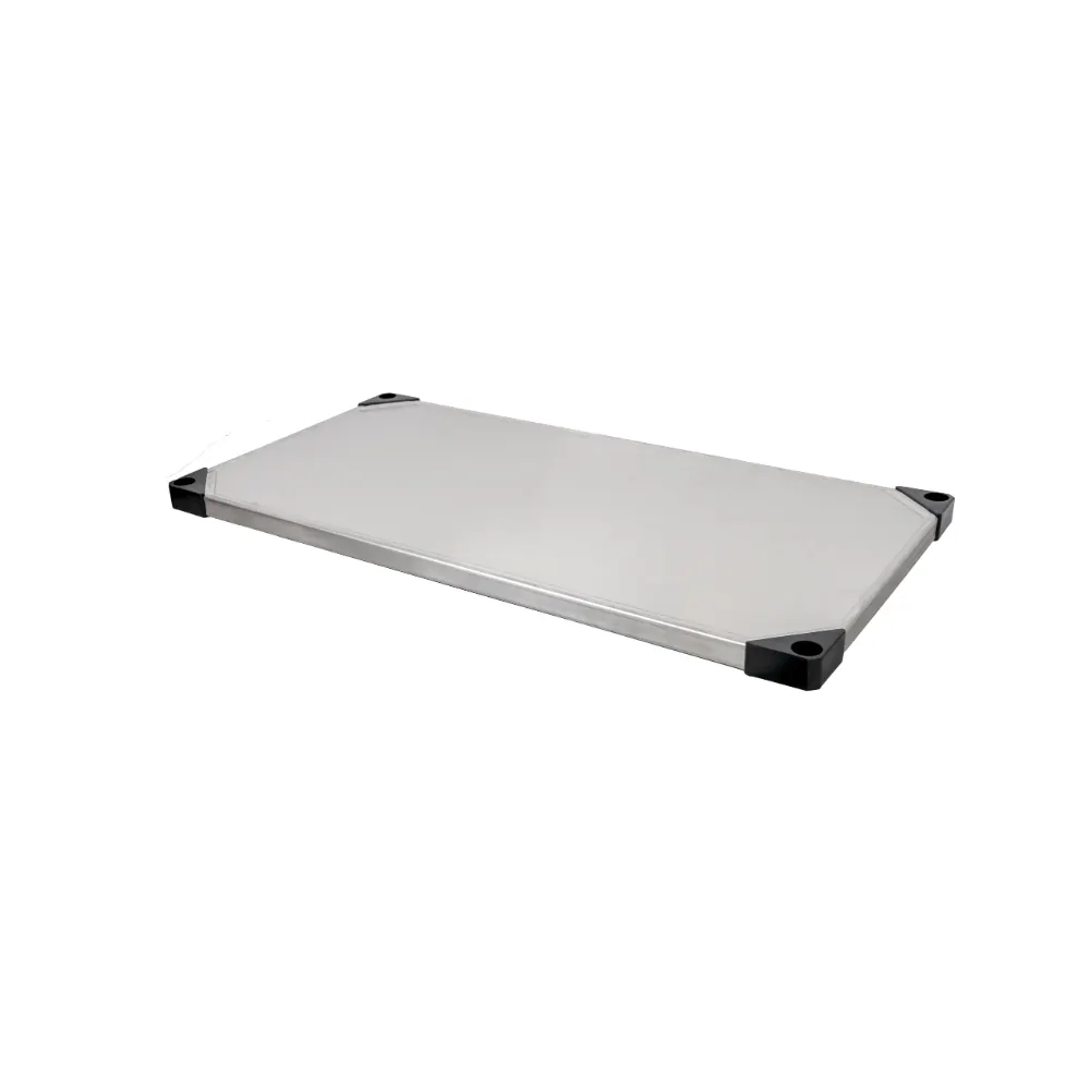 Omcan USA 49134 Stainless Steel Solid Shelf w/ 450 lbs. Load Capacity - 36″W x 18″D