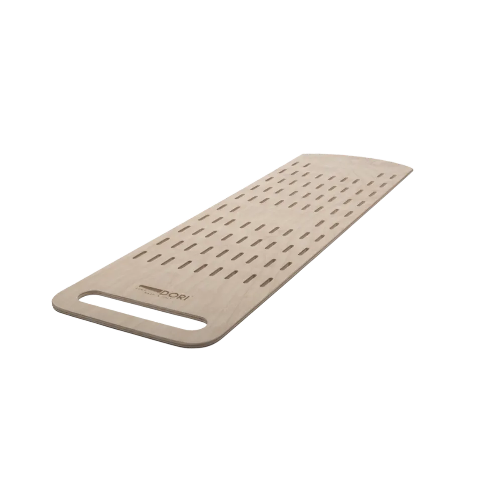 Omcan USA 81225 Aria Baking Board–39-2/5"x12"x3/10"H, Beech, Handle Hole, Perforated, 7"-12"/37"-42"